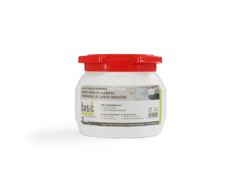 BasicNature Posuda sa širokim vratom, bijela, 3,6 l