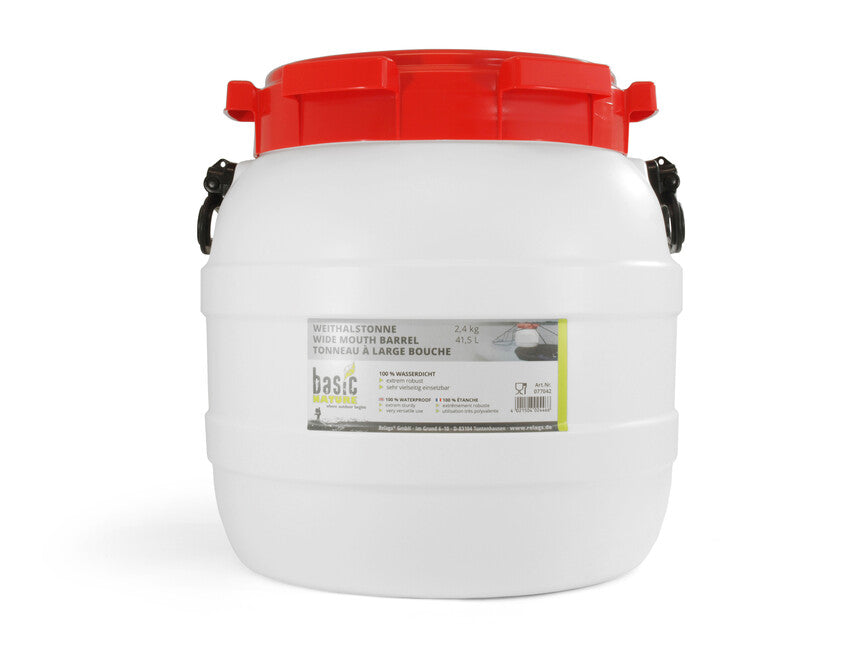 BasicNature Posuda sa širokim vratom, bijela, 41,5 l