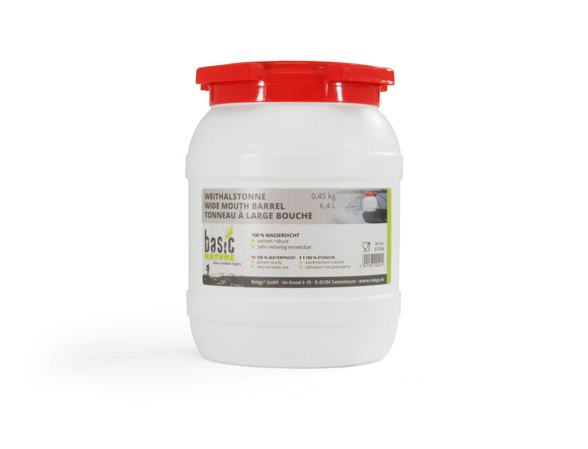 BasicNature Posuda sa širokim vratom, bijela 6,4 l