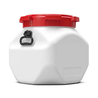 BasicNature Posuda kvadratna sa širokim vratom, bijela, 40 l