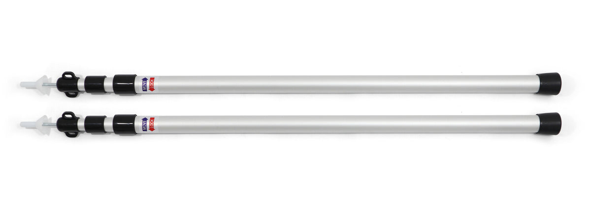 BasicNature Teleskopske šipke alu velike, 100-240 cm, 2 kom
