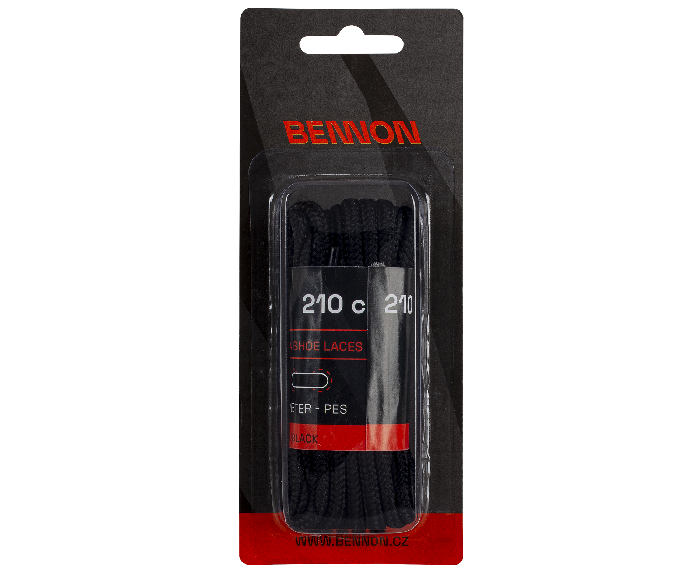 BENNON Laces Black Box vezice za cipele 210 cm
