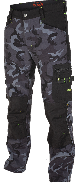 BENNON CAMOS softshell hlače, crne/sive