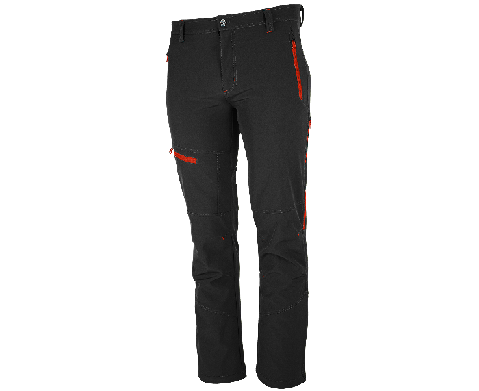 BENNON FORCE softshell hlače, crne/crvene