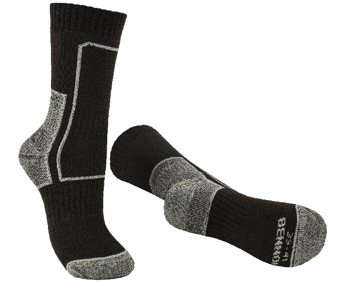 BENNON TREK Sock treking čarape, crne/sive