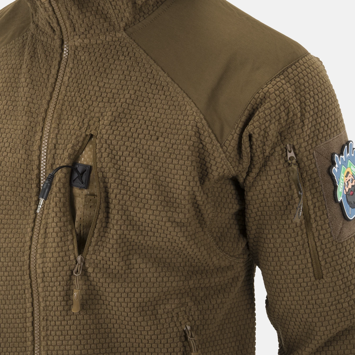 Helikon-Tex Alpha Hoodie flísová bunda, olive green