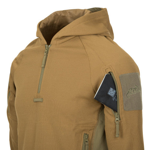 Helikon-Tex Range Hoodie pulover s kapuljačom TopCool, Coyote/adaptive green