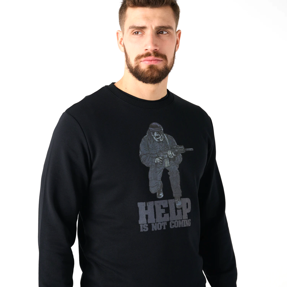 Helikon-Tex Help is not coming mikina, čierna
