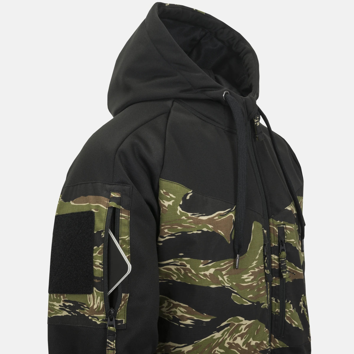 Helikon-Tex ROGUE HOODIE bunda, BLACK/MULTICAM – detail 2