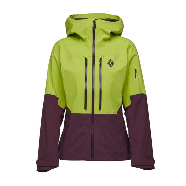 Black Diamond Recon Lt Stretch Shell skijaška jakna ženska, aloe-blackberry