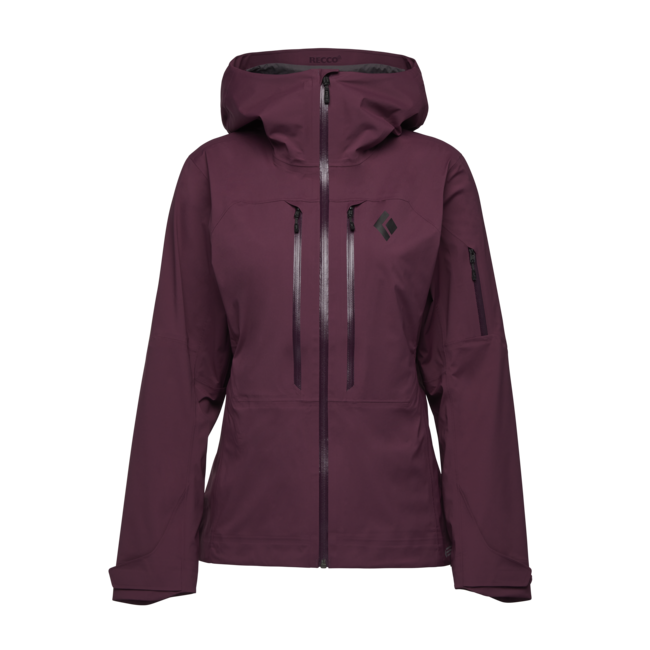 Black Diamond Recon Lt Stretch Shell skijaška jakna ženska, blackberry