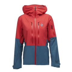 Black Diamond Recon Lt Stretch Shell skijaška jakna ženska, coral red-creek blue