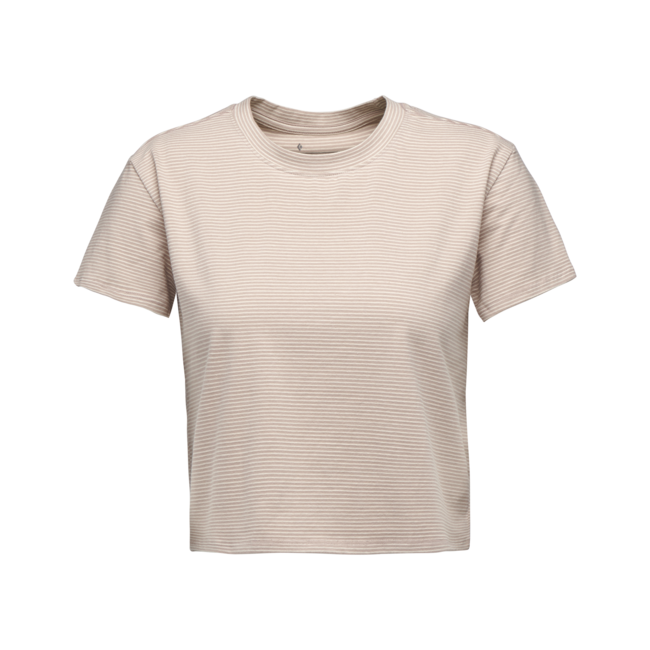 Black Diamond BD Stripe ženska majica s kratkim rukavom, off white-pale mauve