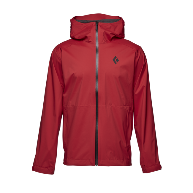 Black Diamond Stormline Stretch Rain Shell nepromočiva muška jakna, carmine