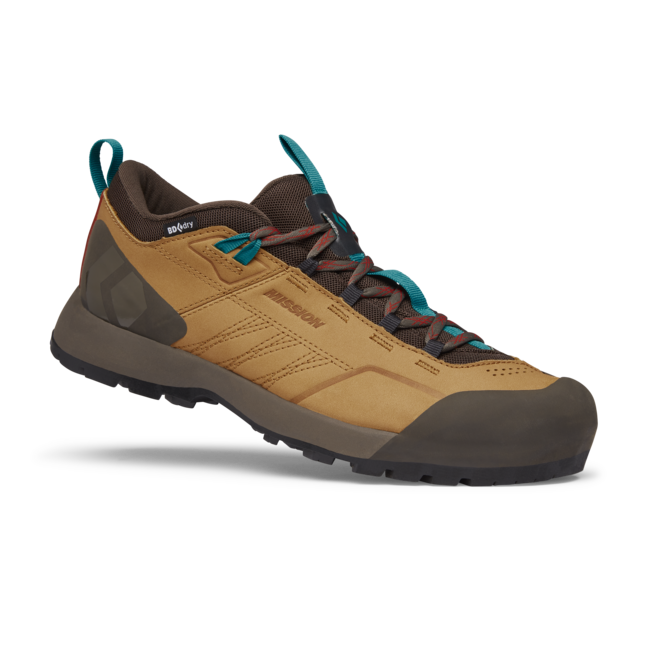Black Diamond Mission Low Waterproof Approach kožne muške cipele, amber-cafe brown