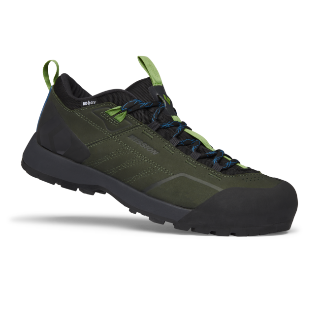 Black Diamond Mission Low Approach kožne muške cipele Waterproof, cypress-black