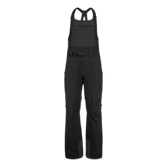 Black Diamond Recon Stretch Bibs muške hlače s naramenicama, crne