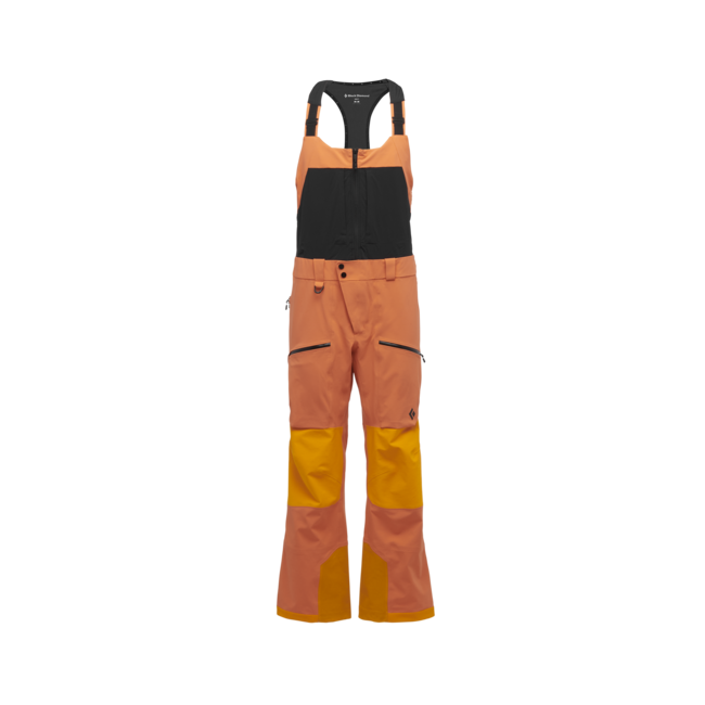 Black Diamond Recon Stretch Pro Bibs muške hlače s naramenicama, bd orange-flame orange