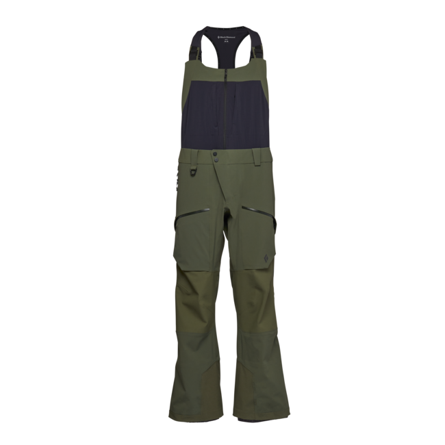 Black Diamond Recon Stretch Pro Bibs muške hlače s naramenicama, tundra
