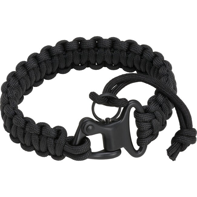 BlackField narukvica Paracord s karabinerom, crna