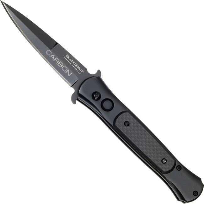 Haller Blackfield Carbon automatski nož, crni