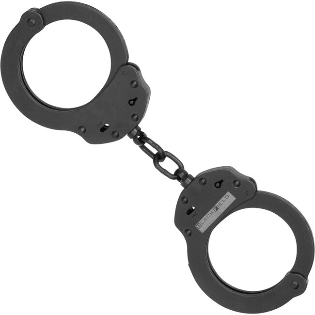 BlackField Handfessel lisice s dvostrukom bravom, crne