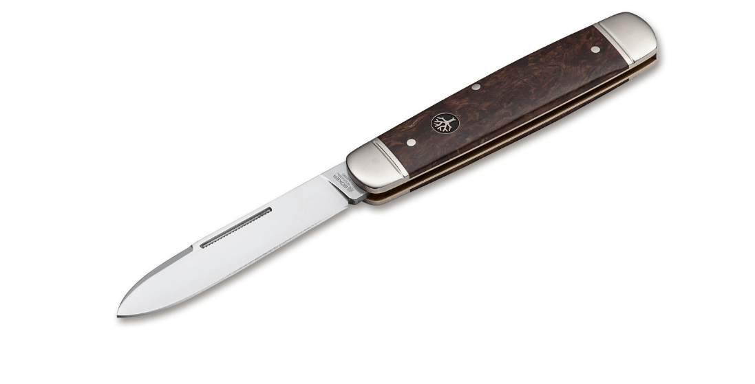 BÖKER® Cattle Knife džepni nož, drvo kovrčave breze, 8,2 cm