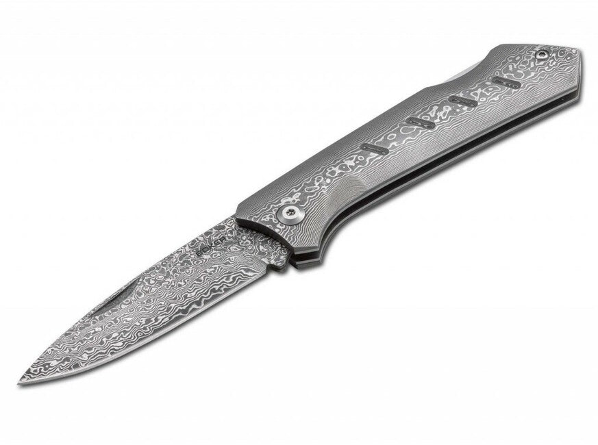 BÖKER® Damascus Dominator džepni nož 8,4 cm, damaščanski čelik