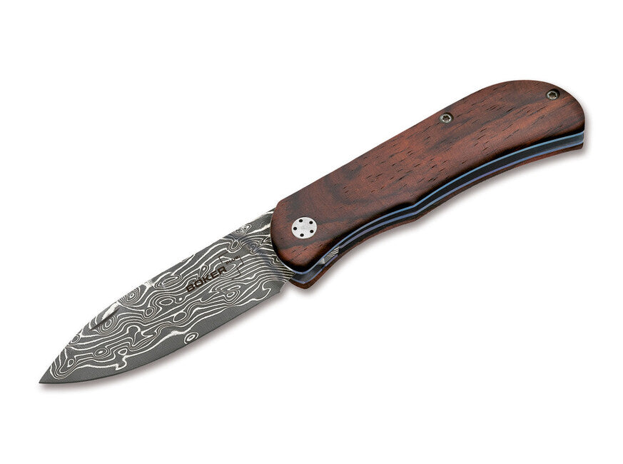BÖKER® Exskelibur II džepni nož 7 cm, damast, drvo Cocobolo