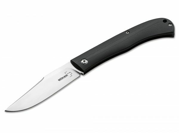 BÖKER® Slack džepni nož 8,2 cm, crni, G10