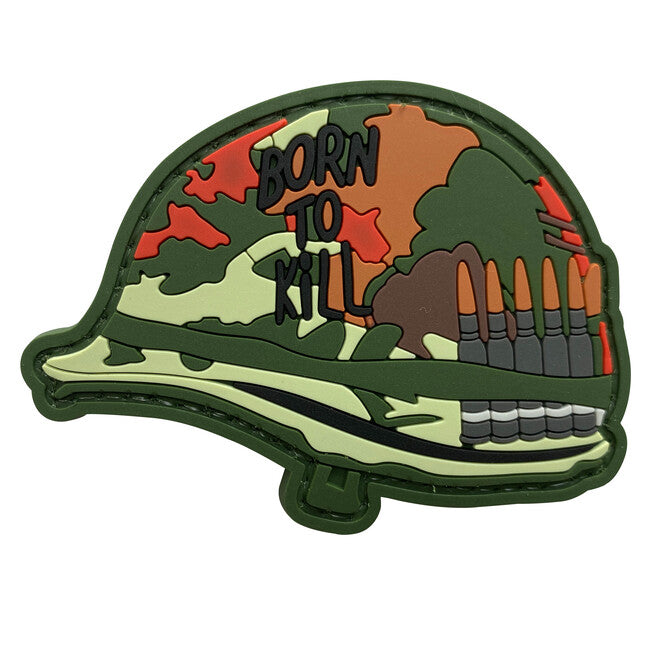 WARAGOD Born to Kill našivak Helmet PVC Patch Camo