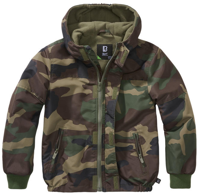 Brandit Frontzip Windbreaker jakna dječja, woodland