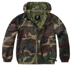 Brandit Summer Frontzip Windbreaker jakna dječja, woodland