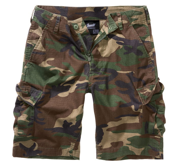Brandit BDU Ripstop kratke hlače dječje, woodland