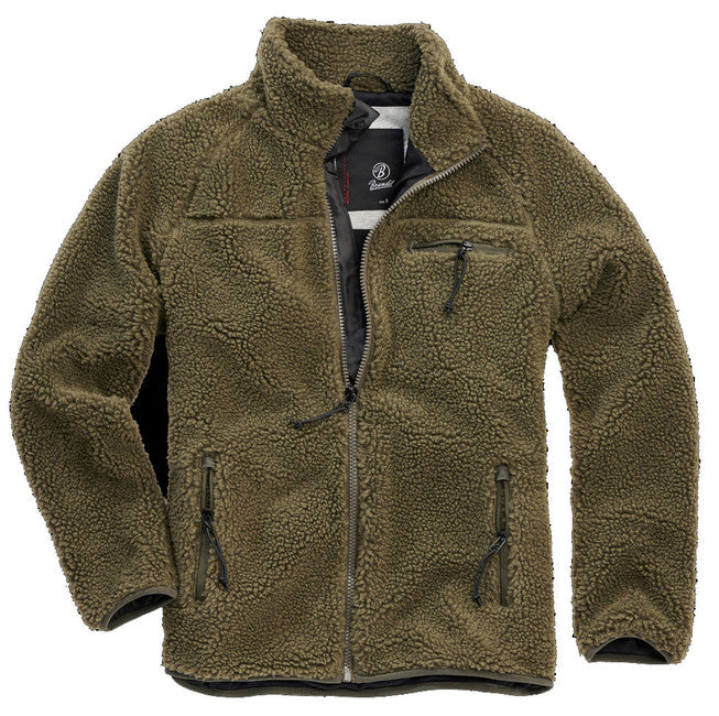 Brandit Teddyfleece flis jakna, maslinasto zelena