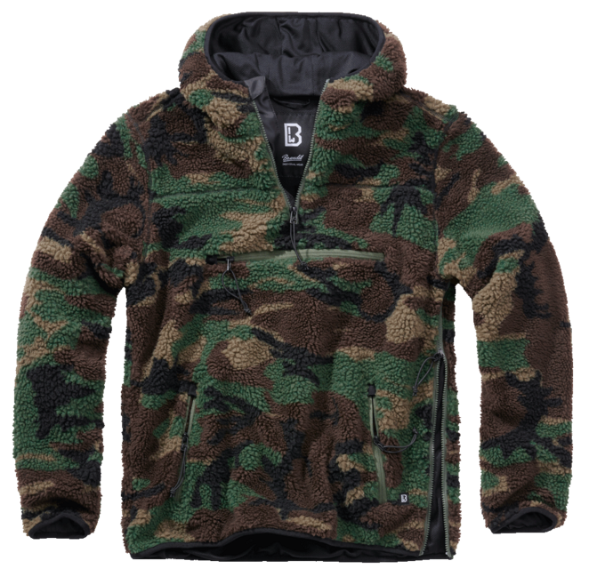 Brandit Teddyfleece Worker flis pulover, woodland