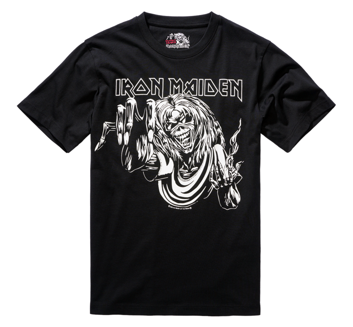 Brandit Iron Maiden majica Eddy Glow, crna
