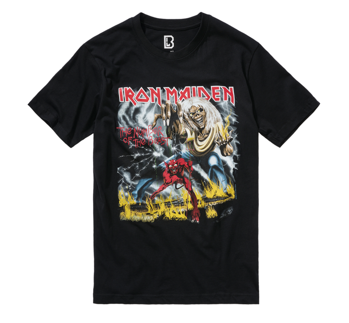 Brandit Iron Maiden majica Number of the Beast II, crna