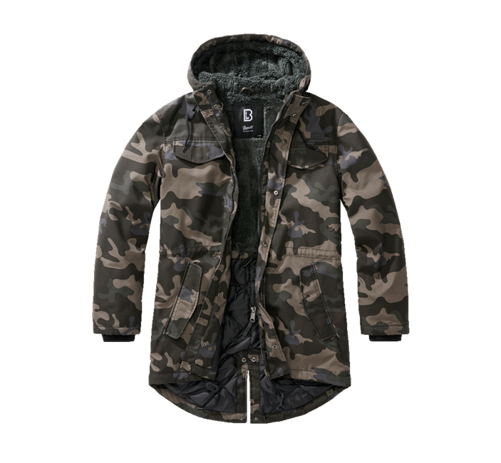 Brandit Marsh Lake teddyparka, dark camo