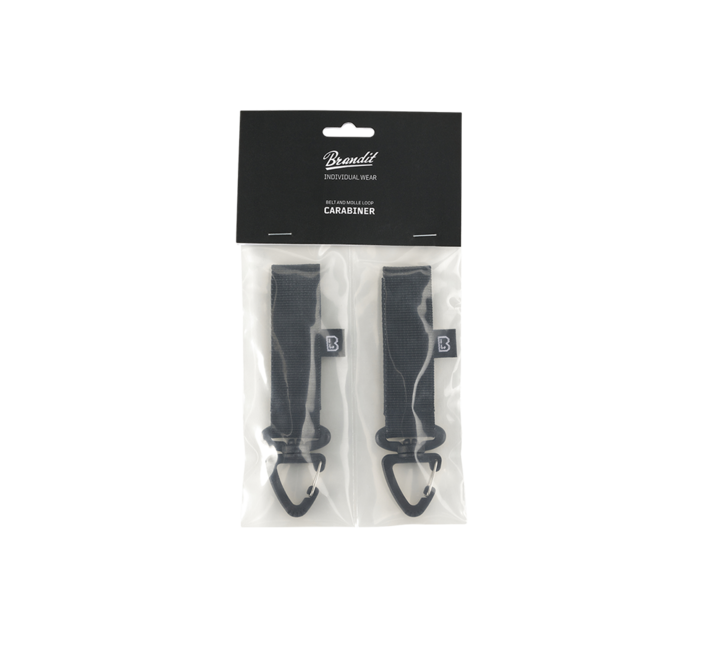 Brandit MOLLE karabiner 2 pack, crni