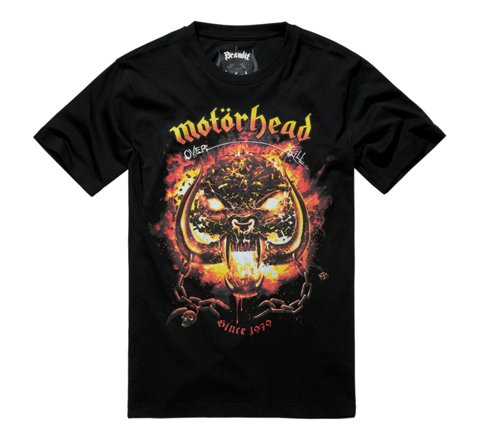 Brandit Motörhead majica Overkill, crna