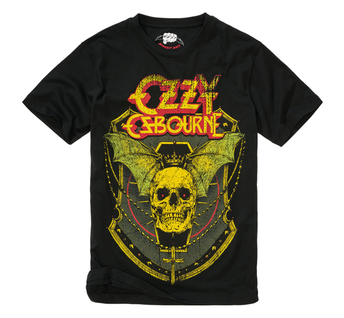 Brandit Ozzy majica Skull, crna