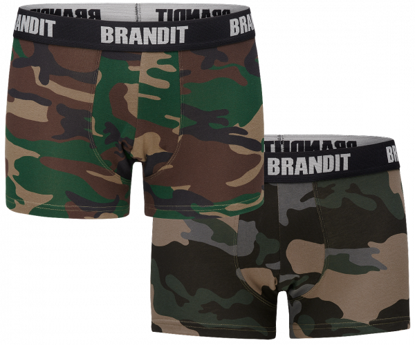 Brandit muške bokserice set 2kom, Woodland-darkcamo