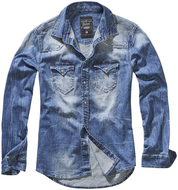 Brandit Riley denim košulja, plava