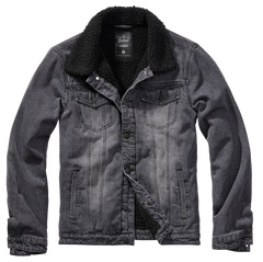 Brandit Sherpa denim jakna s krznom, crna