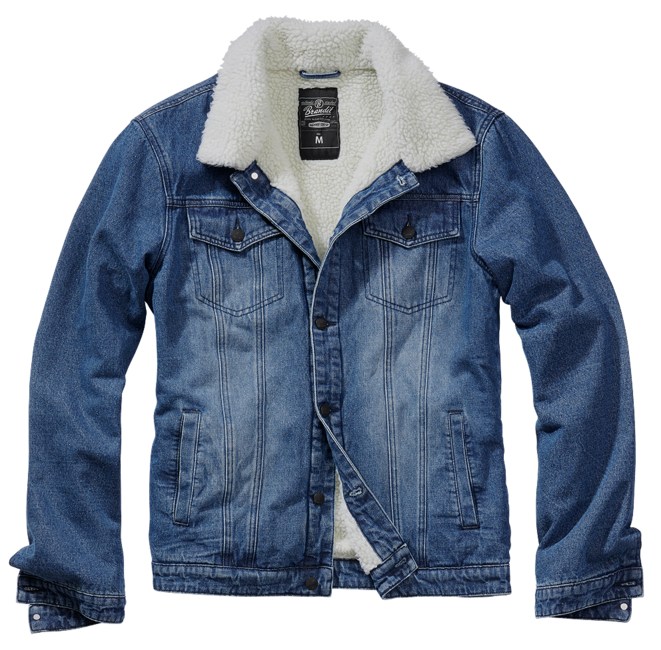 Brandit Sherpa denim jakna s krznom, plava