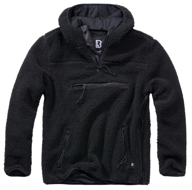 Brandit Worker pulover Teddyfleece, crni