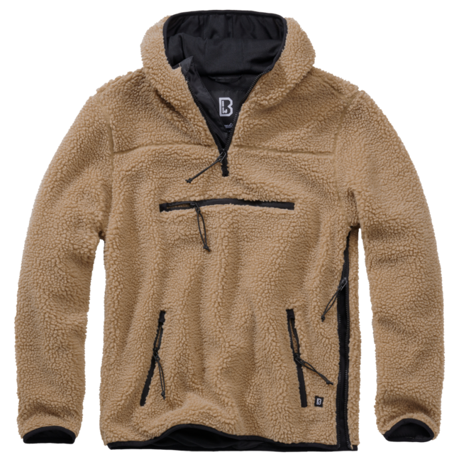 Brandit Worker pulover Teddyfleece, khaki