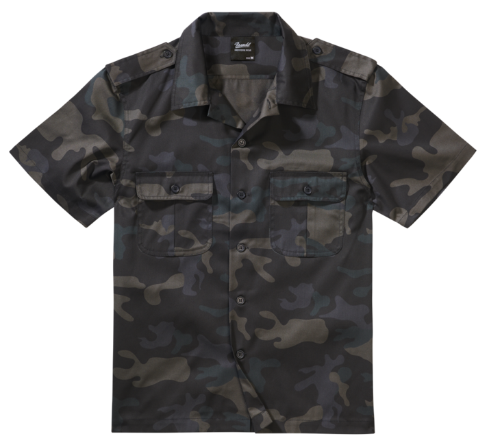 Brandit US košulja s kratkim rukavima, darkcamo