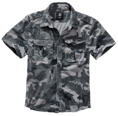 Brandit Vintage košulja s kratkim rukavima, siva camo